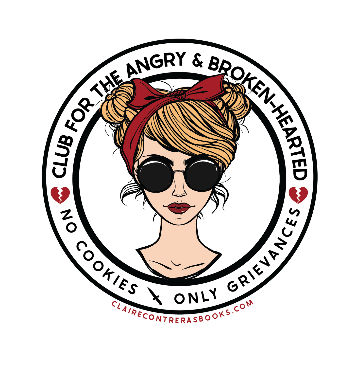 blonde girl sticker (3x3)