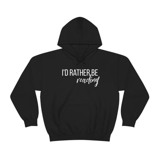 I'D RATHER BE READING Unisex Heavy Blend™ Hoodie