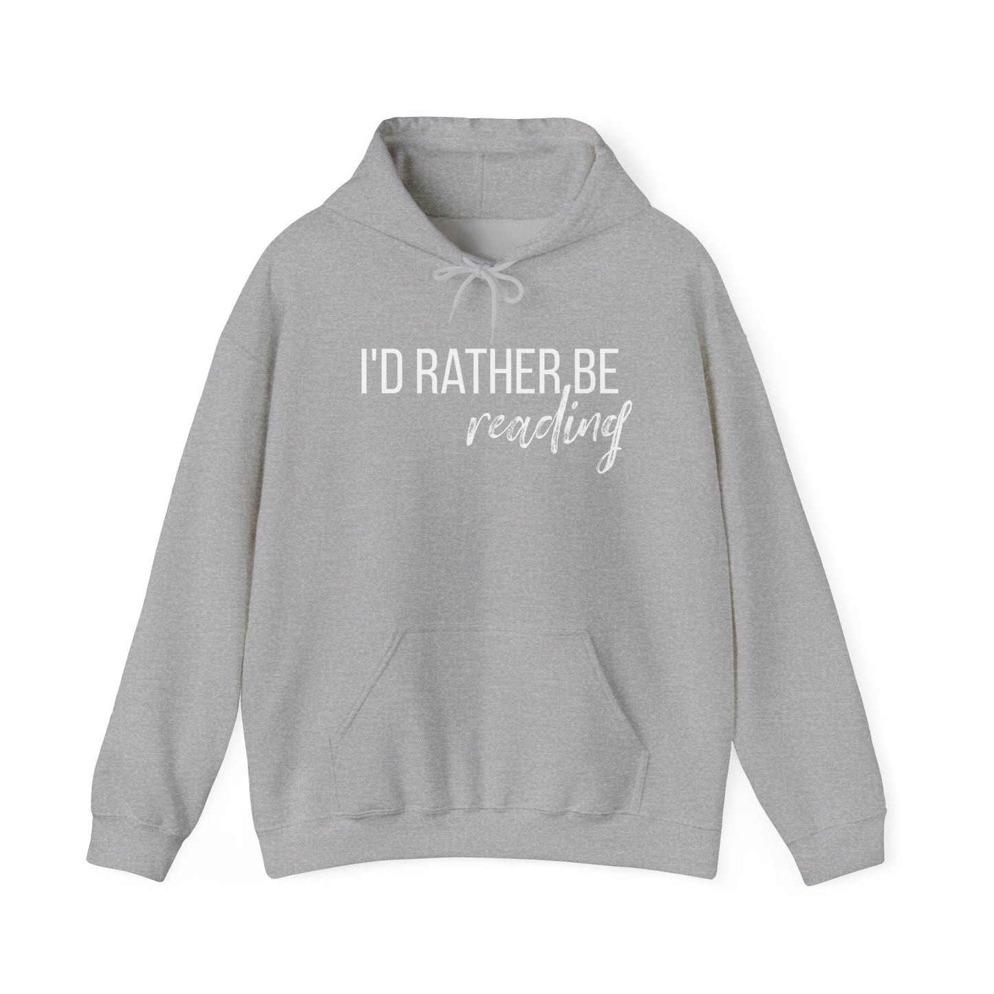 I'D RATHER BE READING Unisex Heavy Blend™ Hoodie