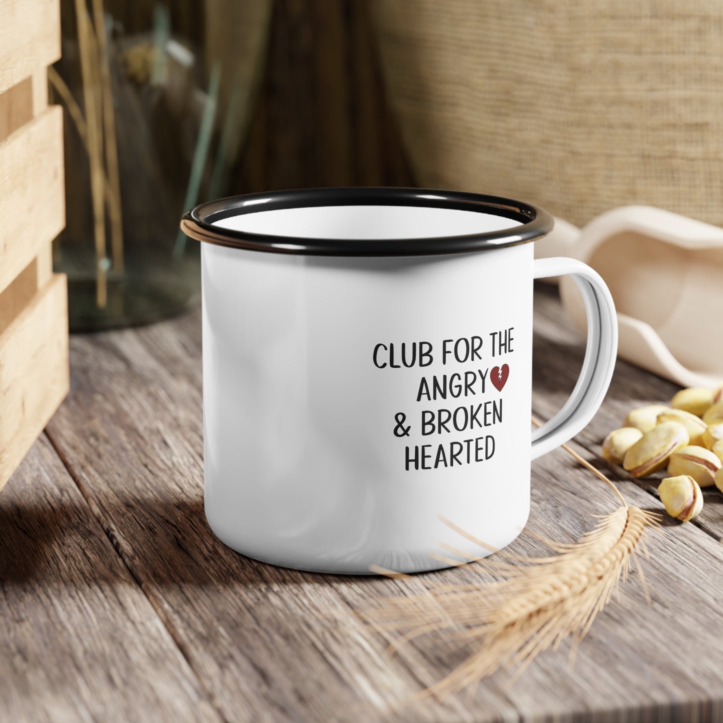Club for the Broken-Hearted Mug (FOR LEFTIES)