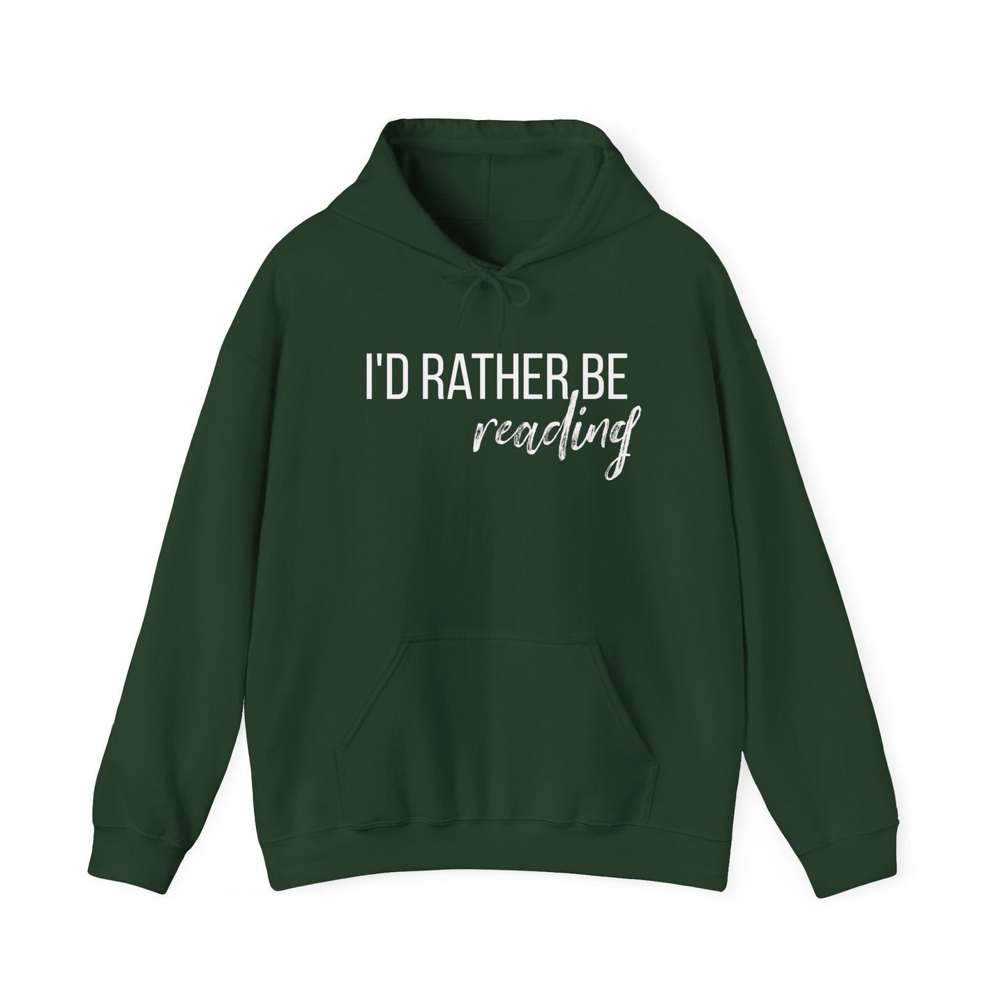 I'D RATHER BE READING Unisex Heavy Blend™ Hoodie
