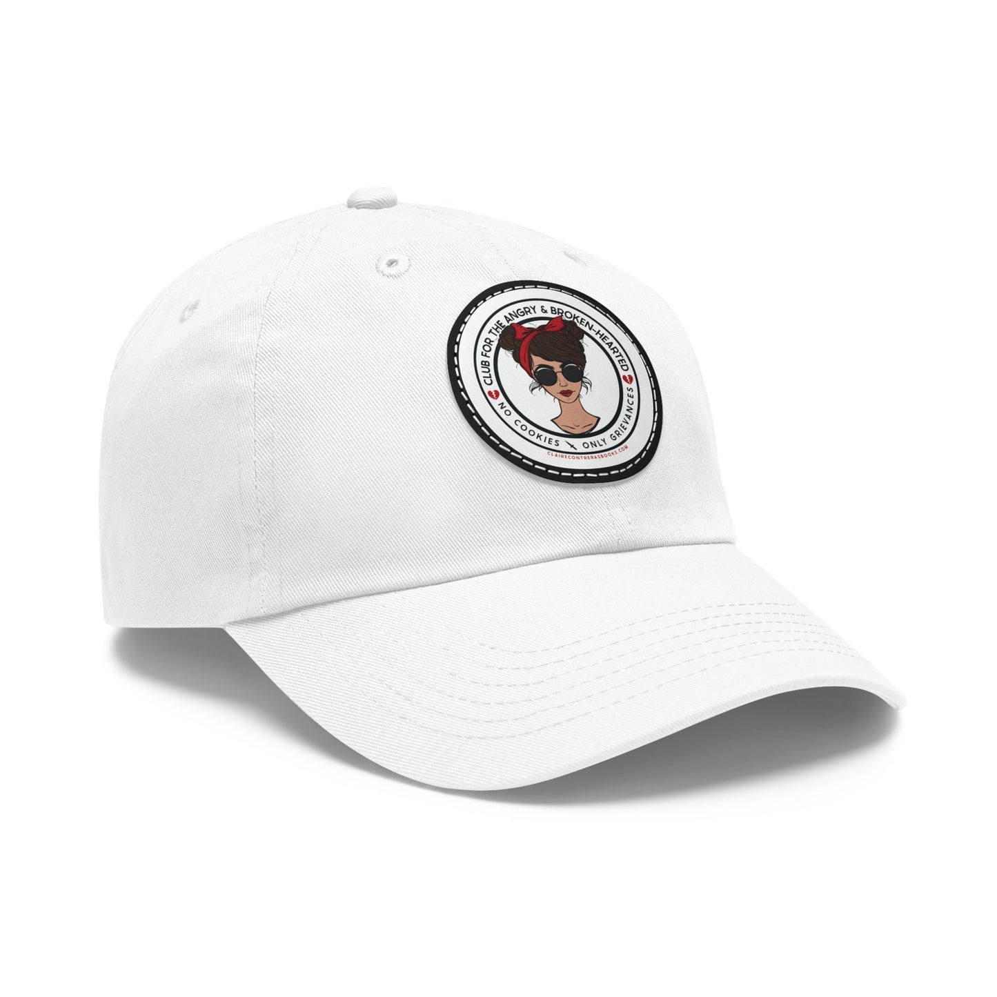 Heartbroken Club Dad Hat with Leather Patch (Round)