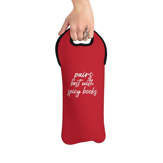 spicy books Wine Tote Bag
